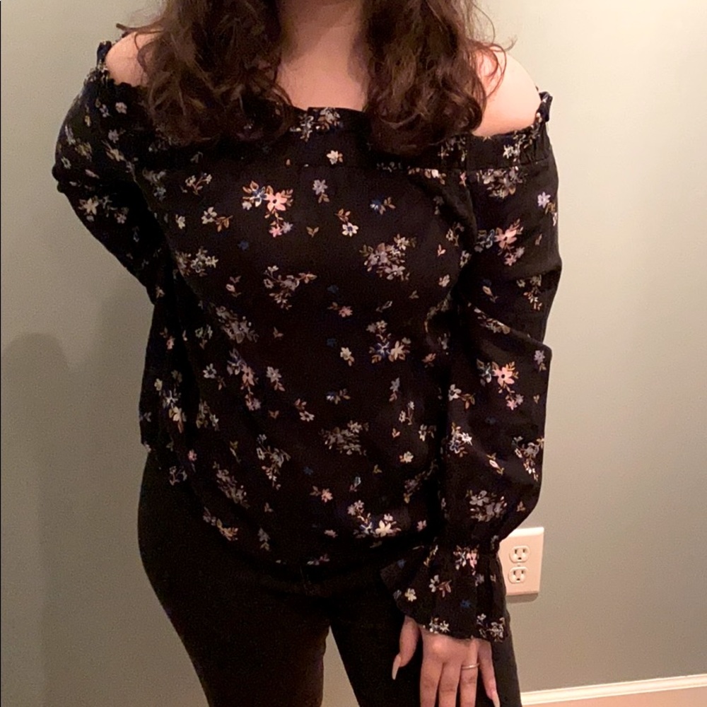 Off The Shoulder Floral Top